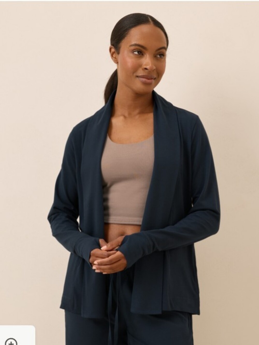 Pact Organic Luxe Essential Swing Cardigan Size Medium